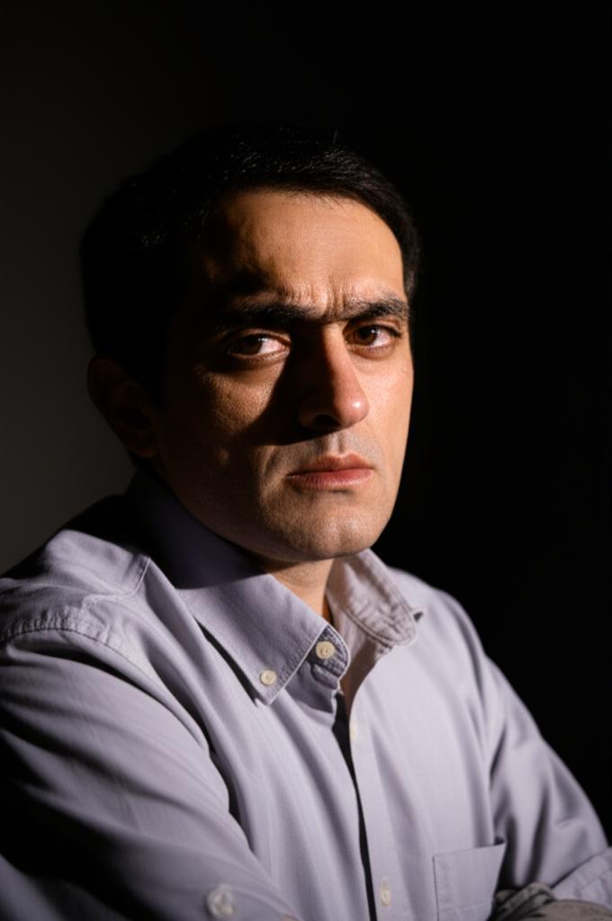 A man looking tired and stressed, sitting alone, contemplating his health and energy levels.